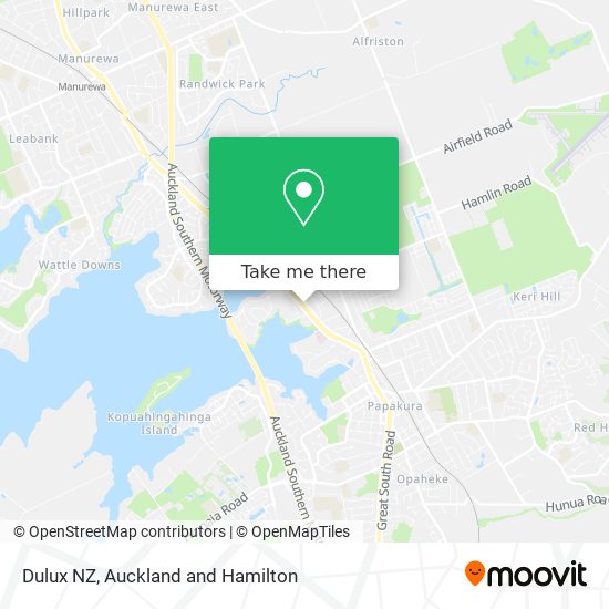 Dulux NZ map