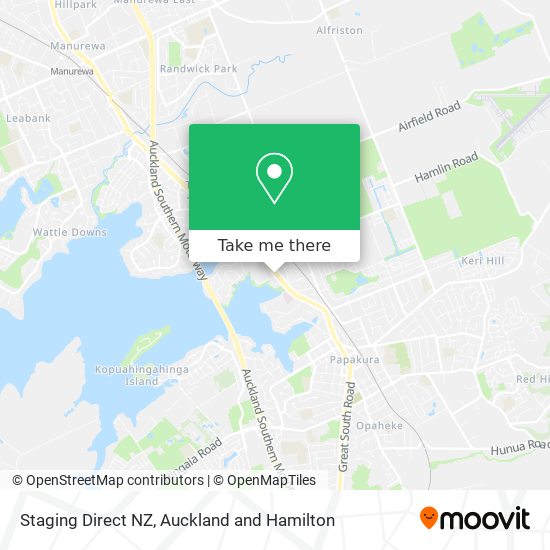 Staging Direct NZ map