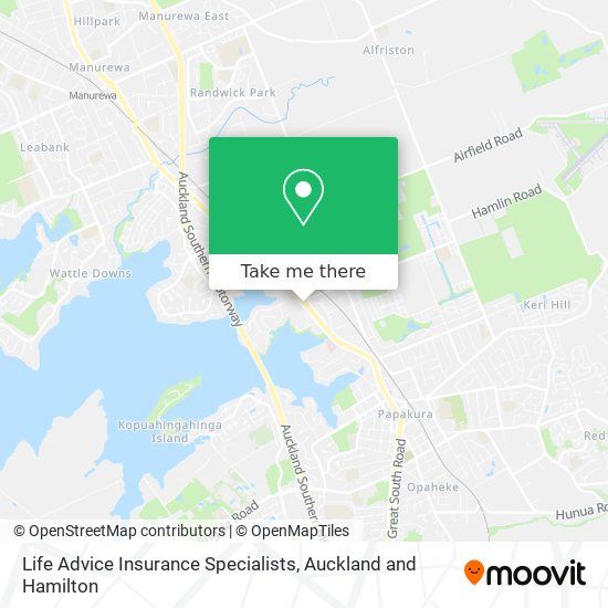 Life Advice Insurance Specialists map