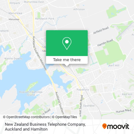 New Zealand Business Telephone Company map
