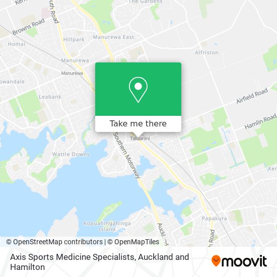 Axis Sports Medicine Specialists map