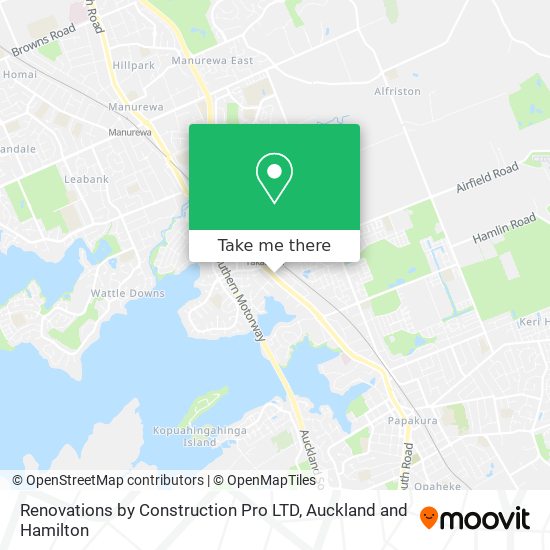 Renovations by Construction Pro LTD map