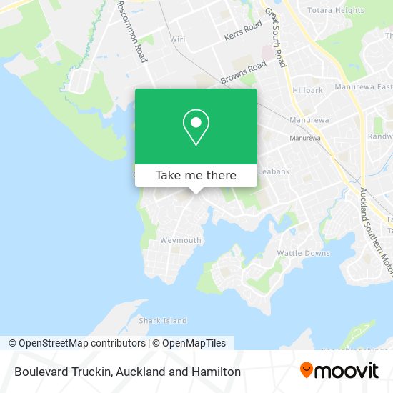 Boulevard Truckin map