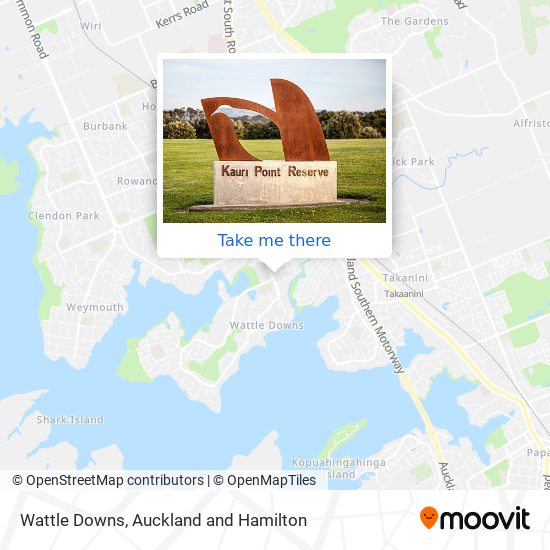 Wattle Downs map