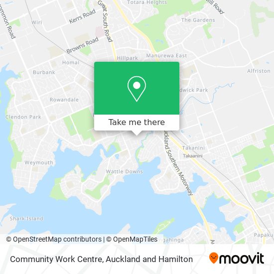 Community Work Centre map
