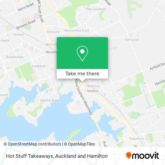 Hot Stuff Takeaways map