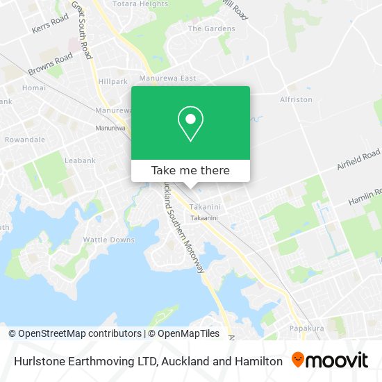 Hurlstone Earthmoving LTD map