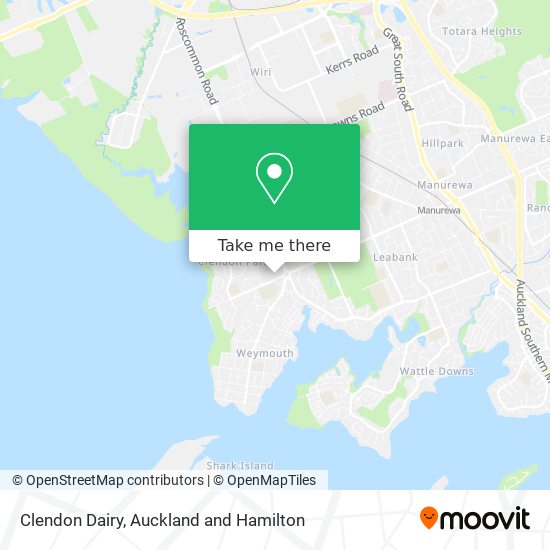 Clendon Dairy map