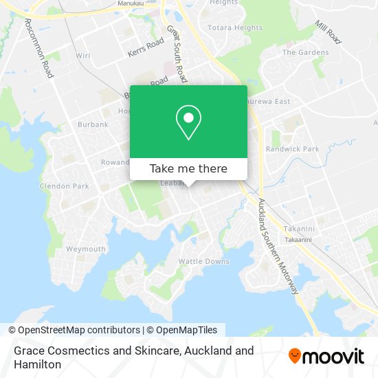 Grace Cosmectics and Skincare map