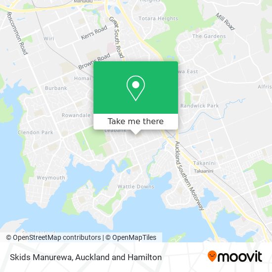 Skids Manurewa map