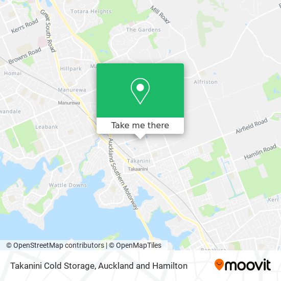 Takanini Cold Storage map