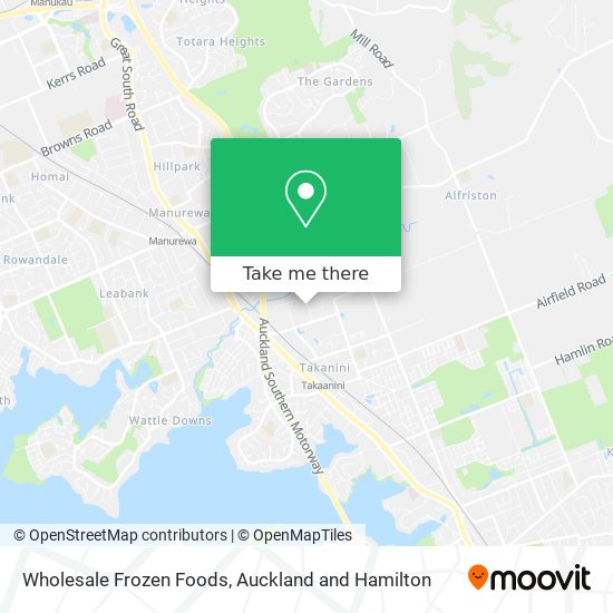 Wholesale Frozen Foods map