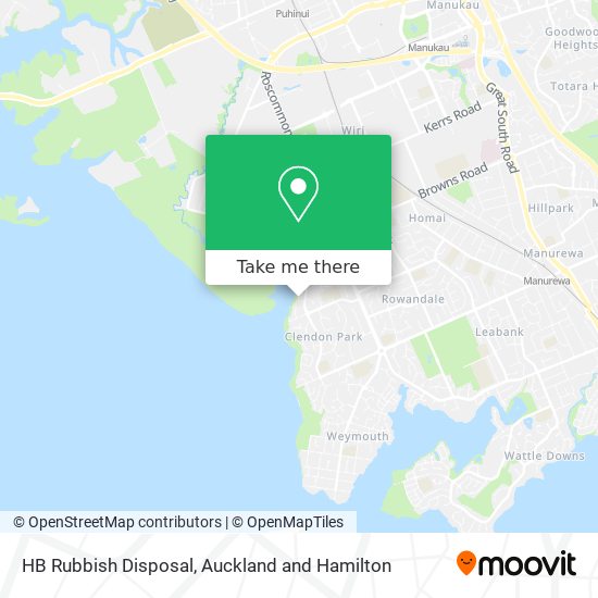 HB Rubbish Disposal map