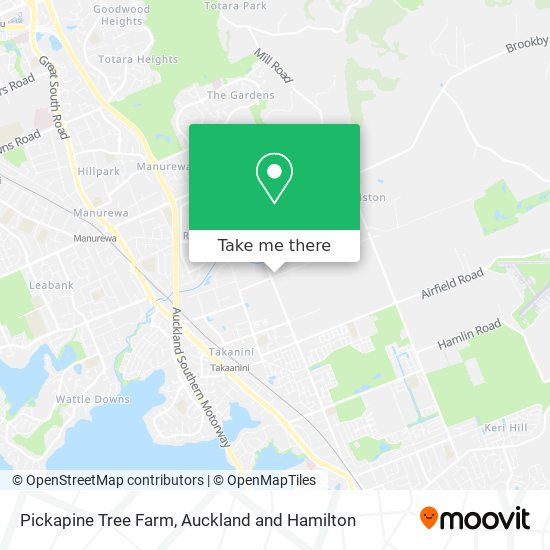 Pickapine Tree Farm map