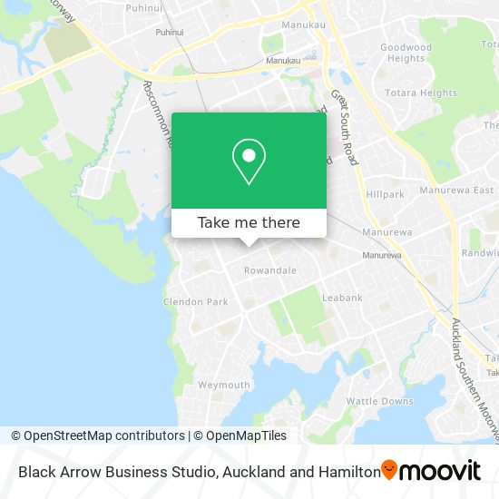 Black Arrow Business Studio map
