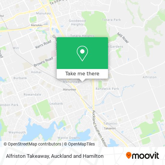 Alfriston Takeaway map