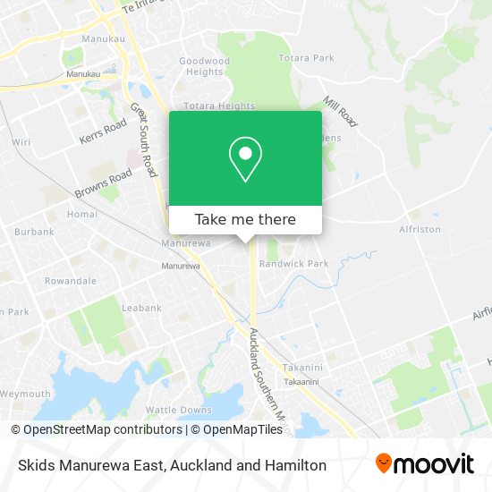 Skids Manurewa East map