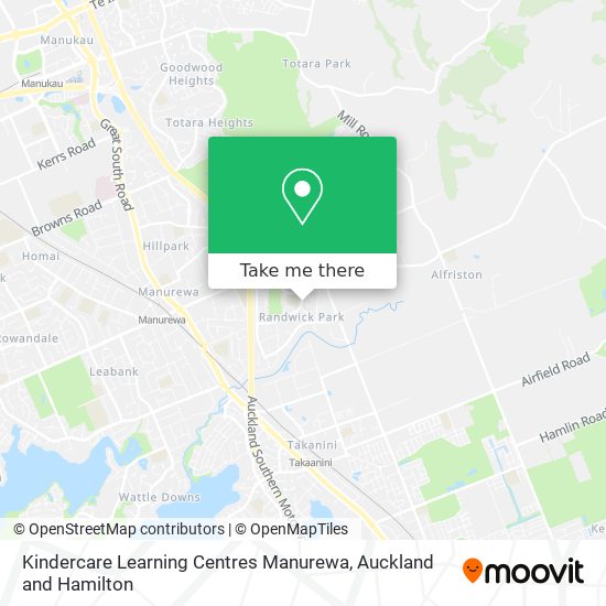 Kindercare Learning Centres Manurewa map