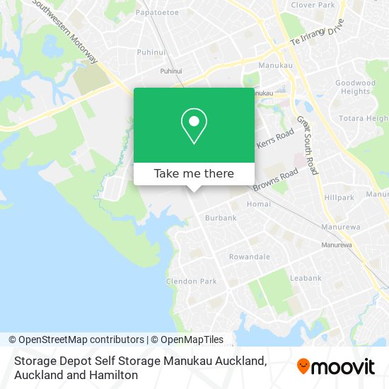 Storage Depot Self Storage Manukau Auckland map