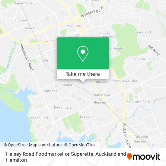 Halsey Road Foodmarket or Superette map