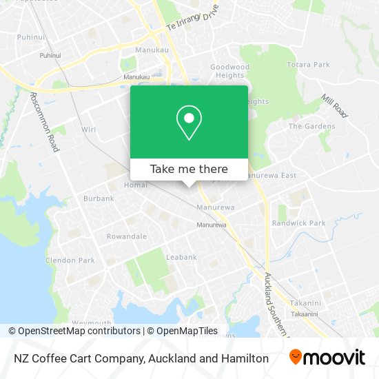 NZ Coffee Cart Company map