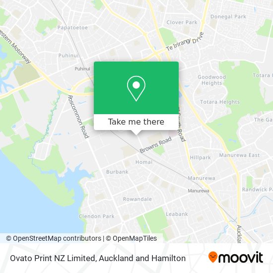 Ovato Print NZ Limited map