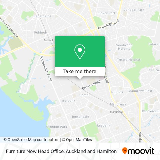 Furniture Now Head Office map