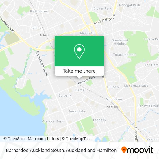 Barnardos Auckland South地图