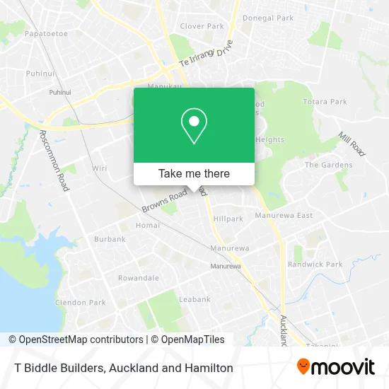 T Biddle Builders map