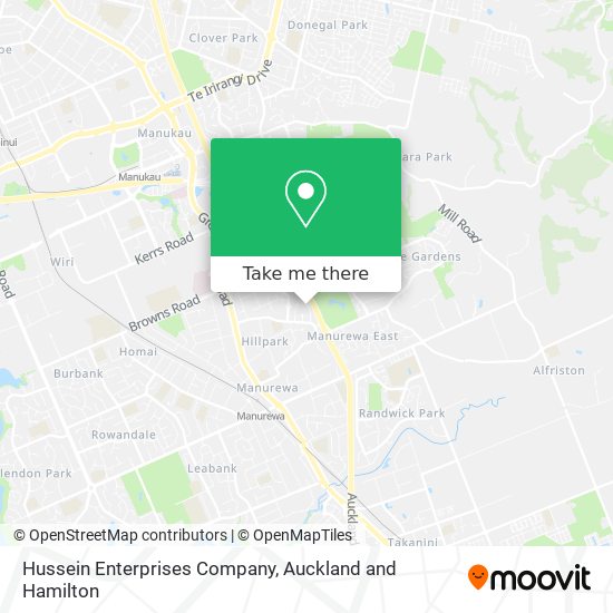 Hussein Enterprises Company map