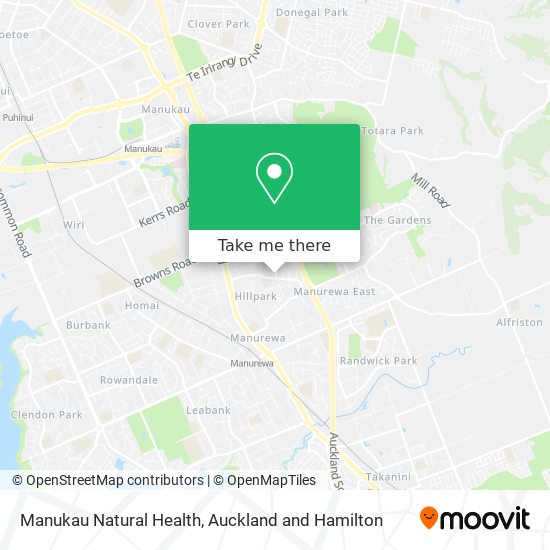 Manukau Natural Health地图