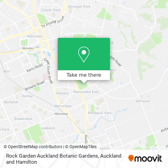 Rock Garden Auckland Botanic Gardens地图