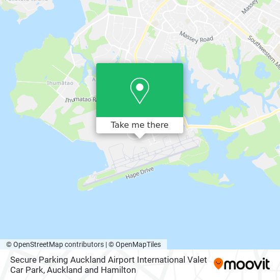 Secure Parking Auckland Airport International Valet Car Park map