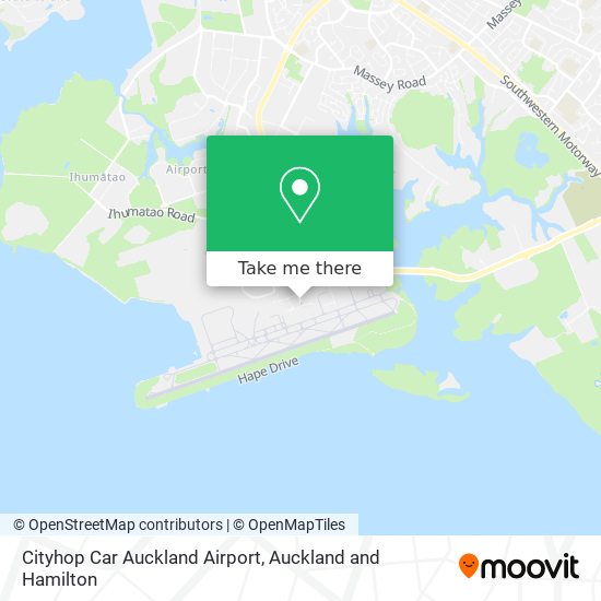 Cityhop Car Auckland Airport map