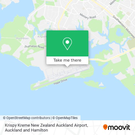 Krispy Kreme New Zealand Auckland Airport map