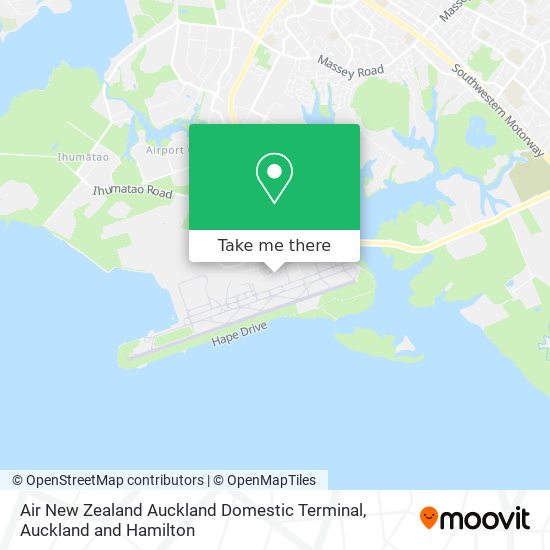 Air New Zealand Auckland Domestic Terminal map
