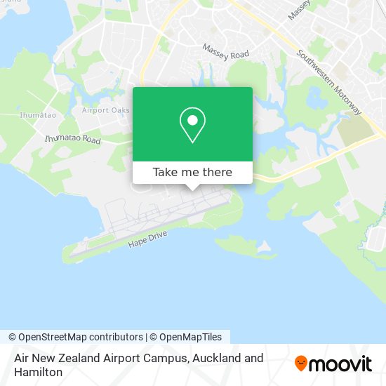 Air New Zealand Airport Campus map