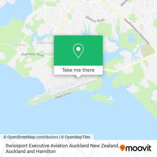 Swissport Executive Aviation Auckland New Zealand map