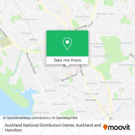 Auckland National Distribution Center地图