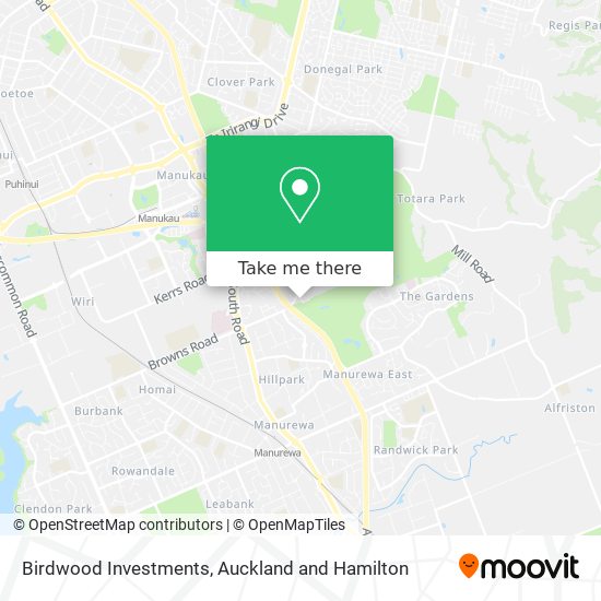 Birdwood Investments map