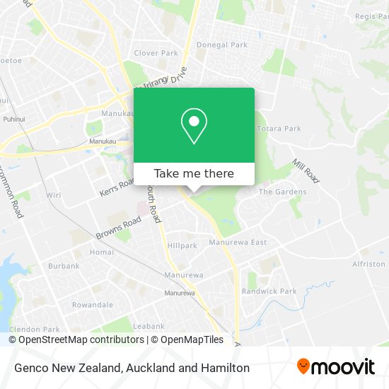 Genco New Zealand map