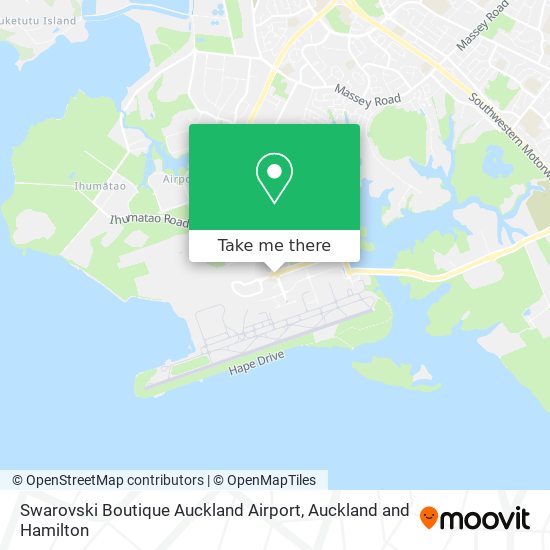 Swarovski Boutique Auckland Airport map
