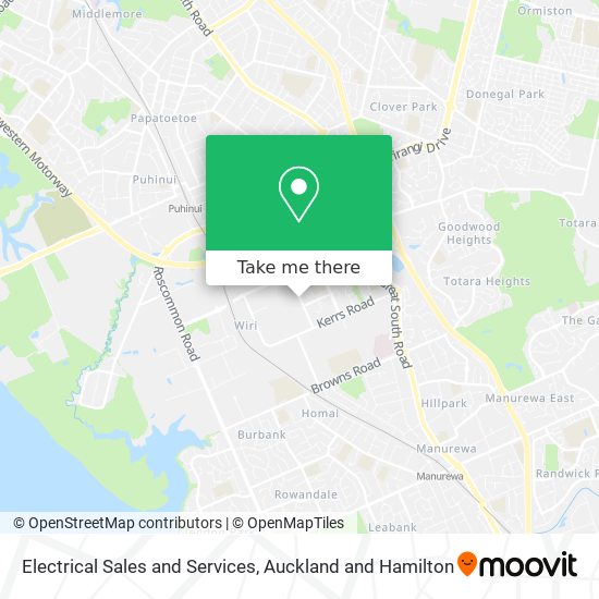 Electrical Sales and Services map