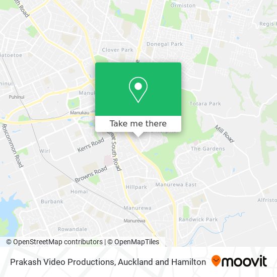 Prakash Video Productions map