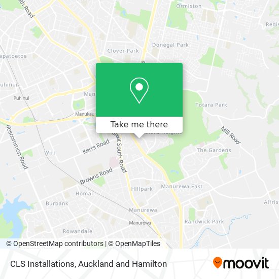 CLS Installations map