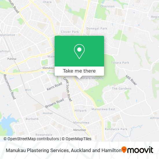 Manukau Plastering Services map