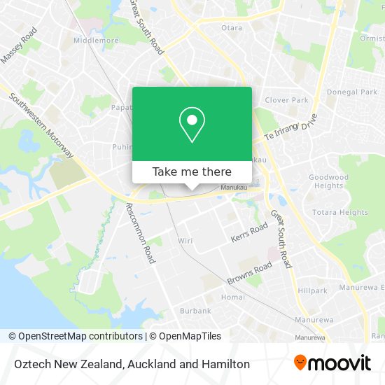Oztech New Zealand map