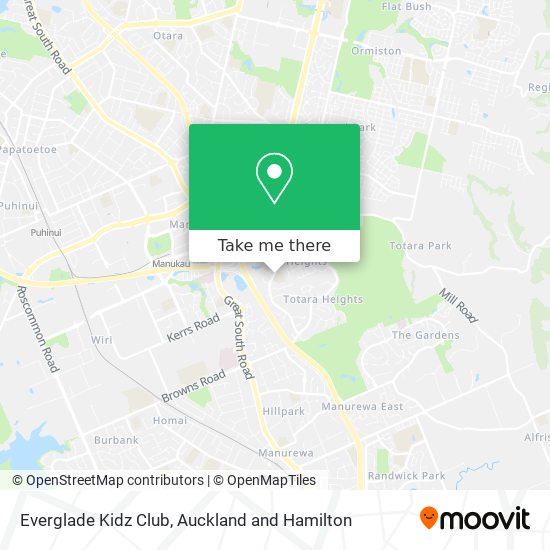 Everglade Kidz Club map