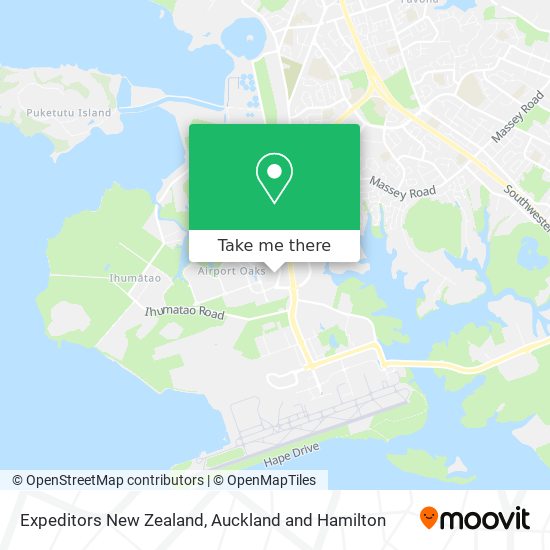 Expeditors New Zealand map