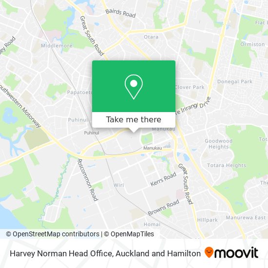 Harvey Norman Head Office map